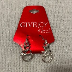 Kim Rogers 2015 Silver Snowman Earrings